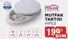 HOUSE PRATİK HP53 MUTFAK TARTISI